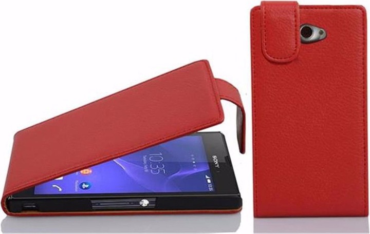 Produktbild Cadorabo Flip mit Struktur Cover (Sony Xperia M2 Aqua, Sony Xperia M2)