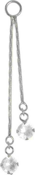 Produktbild Bijouteria Bauchpiercing-Anhänger (Kristall, Silber 925)