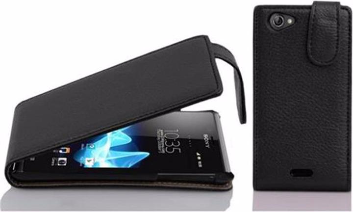 Actual product image Cadorabo Flip with structure cover (Sony Xperia J)
