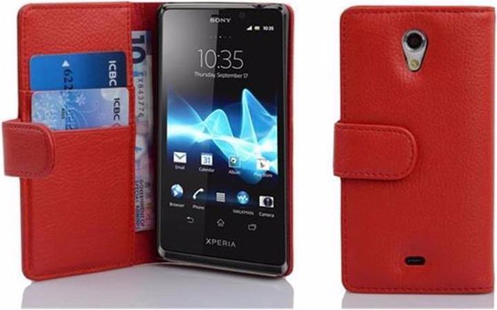 Produktbild Cadorabo Book mit Struktur Cover (Sony Xperia T)