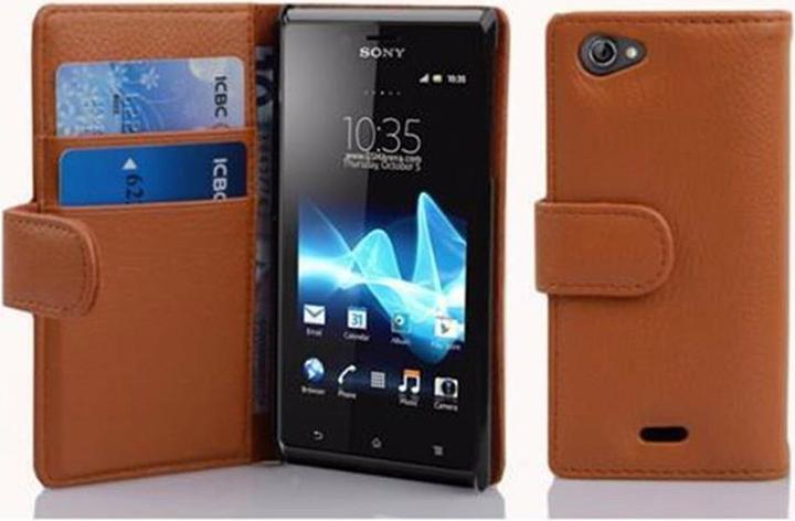 Produktbild Cadorabo Book mit Struktur Cover (Sony Xperia J)