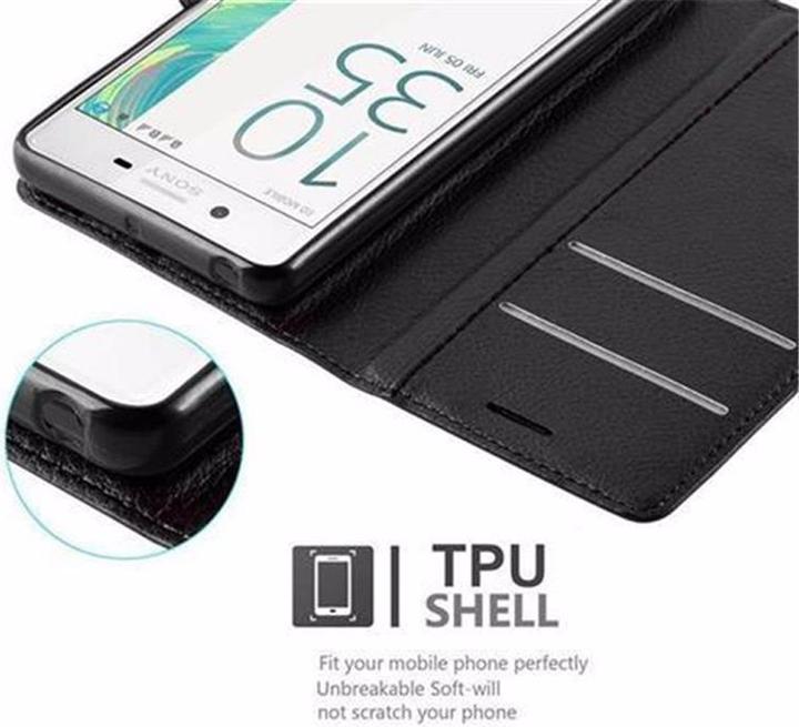 Actual product image Cadorabo Book with stand function cover (Sony Xperia X)
