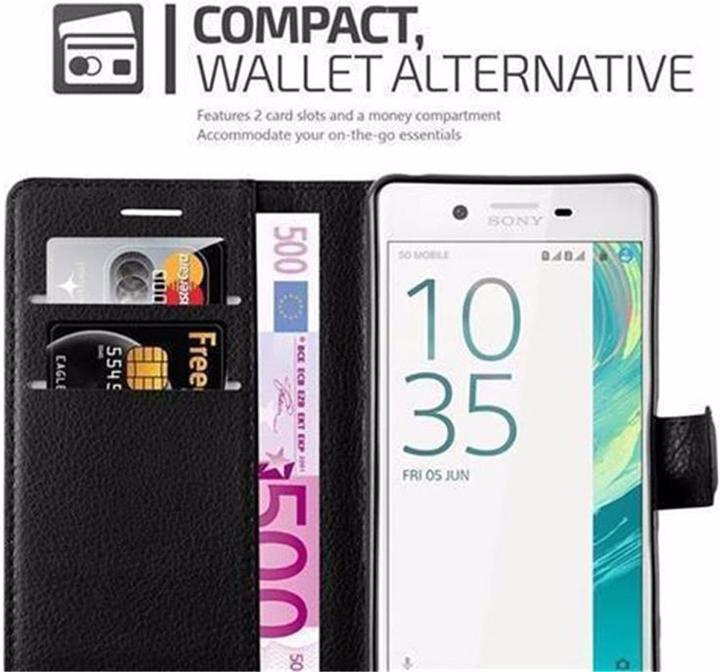 Actual product image Cadorabo Book with stand function cover (Sony Xperia X)