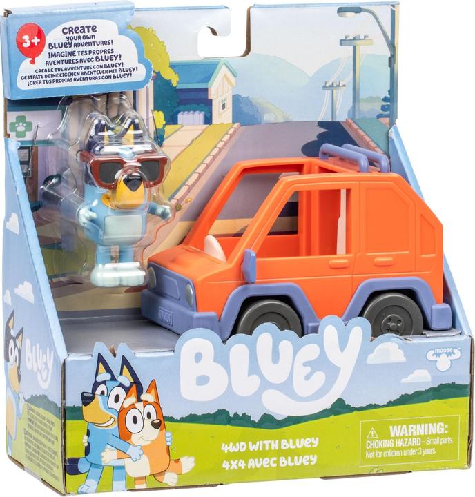 Actual product image Bluey Auto 4X4 Mit Figur