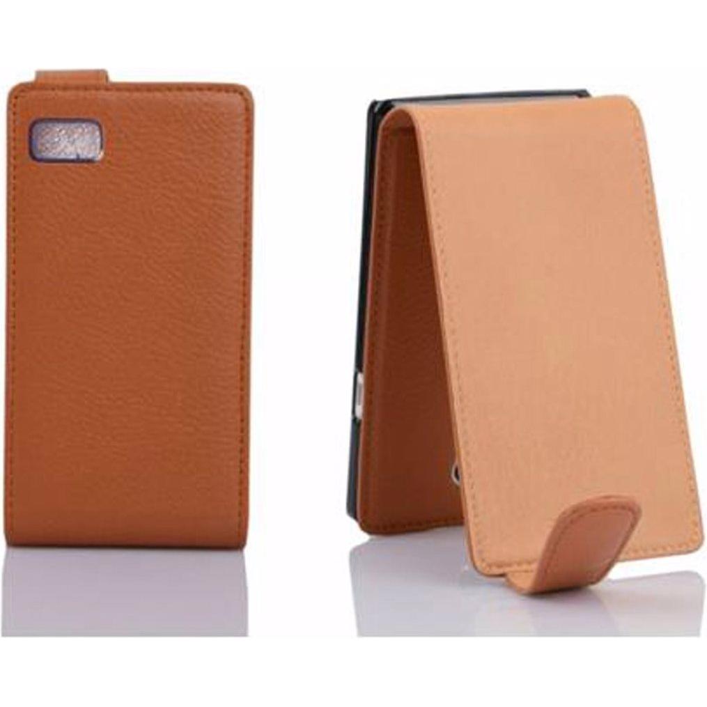 Thumbnail - Cadorabo Flip mit Struktur Cover (HTC Desire 600), Smartphone Hülle, Braun