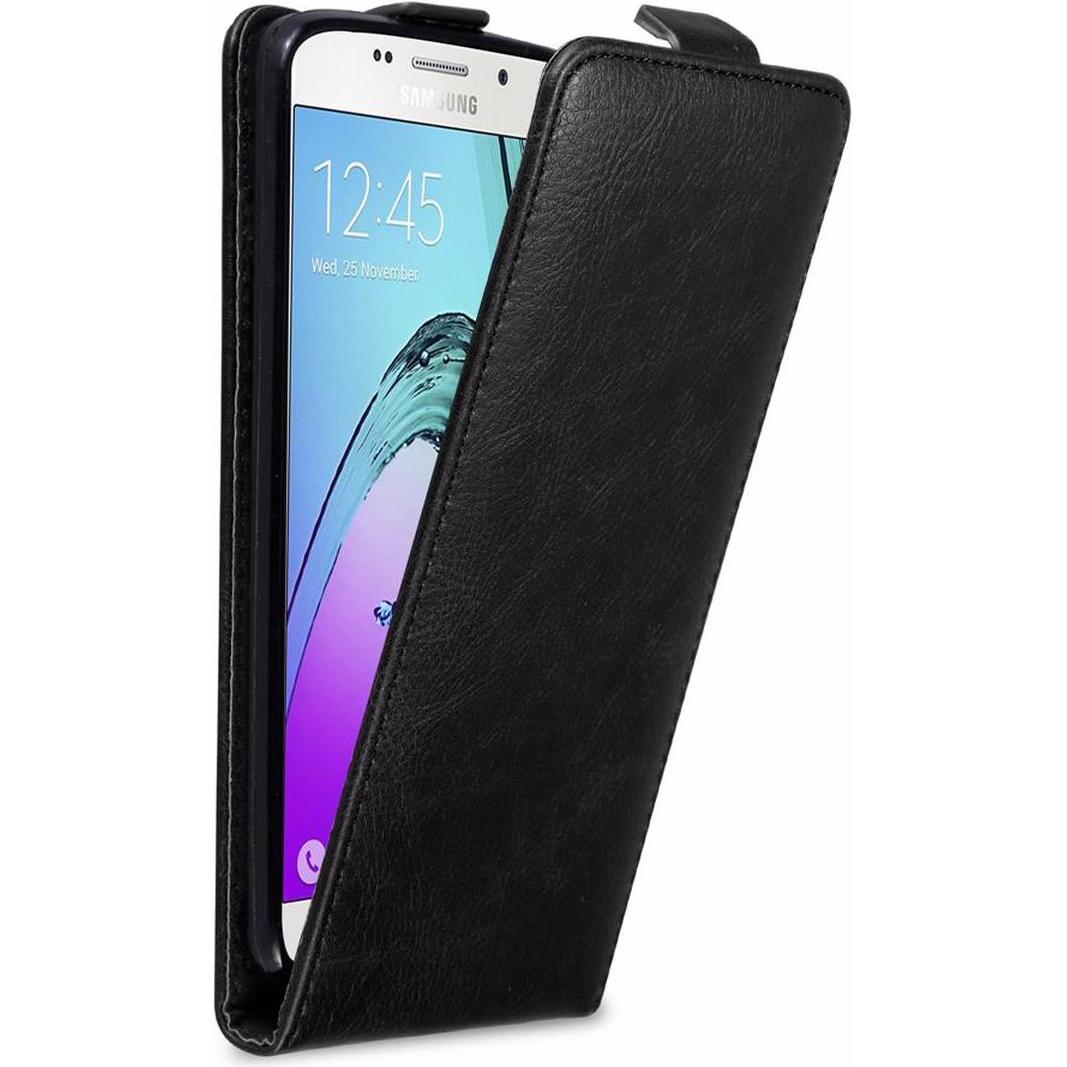Cadorabo Flip Glatt Cover (Samsung Galaxy A5 (2016)), Smartphone Hülle, Schwarz