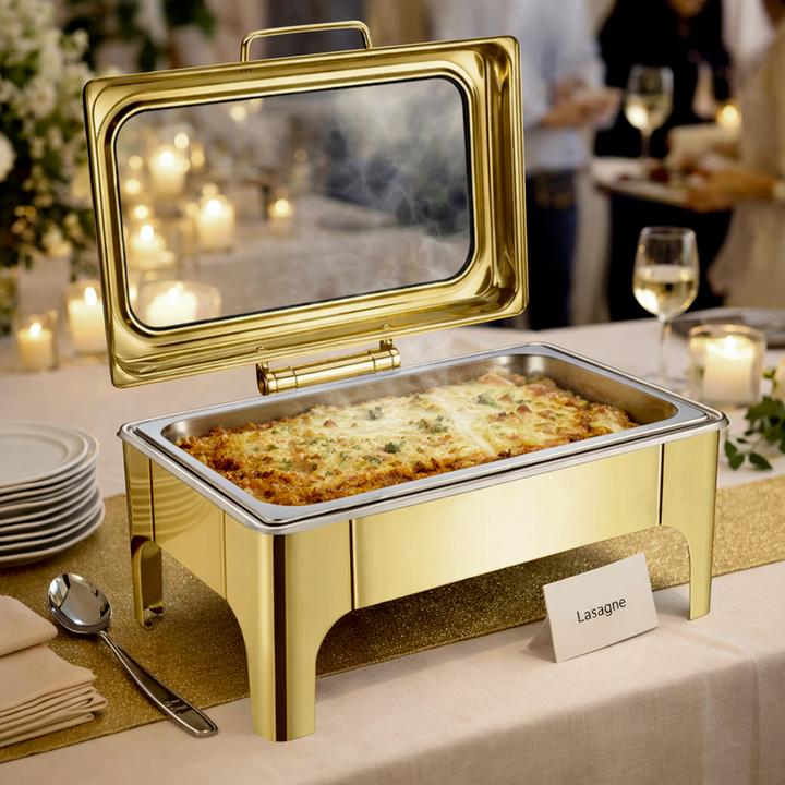 Actual product image Homeline Rechteck Chafing Dish 9L Edelstahl