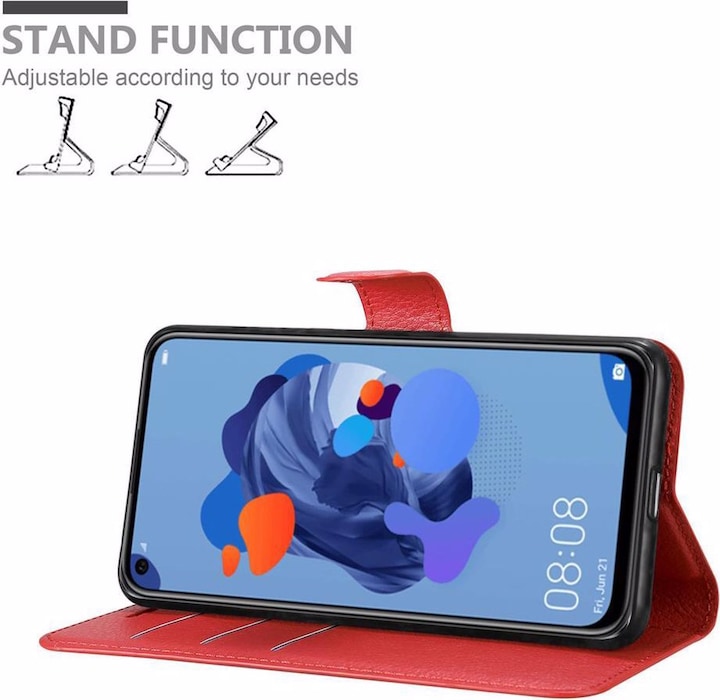 Actual product image Cadorabo Book with stand function cover (Huawei Nova 5i, Huawei P20 Lite (2019))