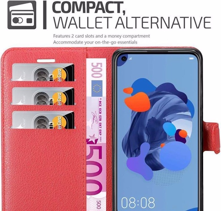Actual product image Cadorabo Book with stand function cover (Huawei Nova 5i, Huawei P20 Lite (2019))