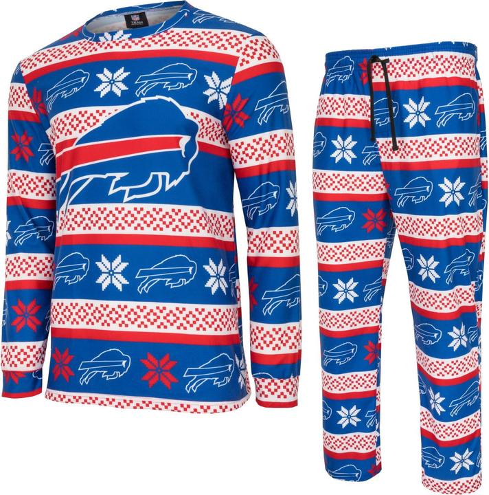 Produktbild Foco NFL Winter XMAS Pyjama Schlafanzug Buffalo Bills - M (M)