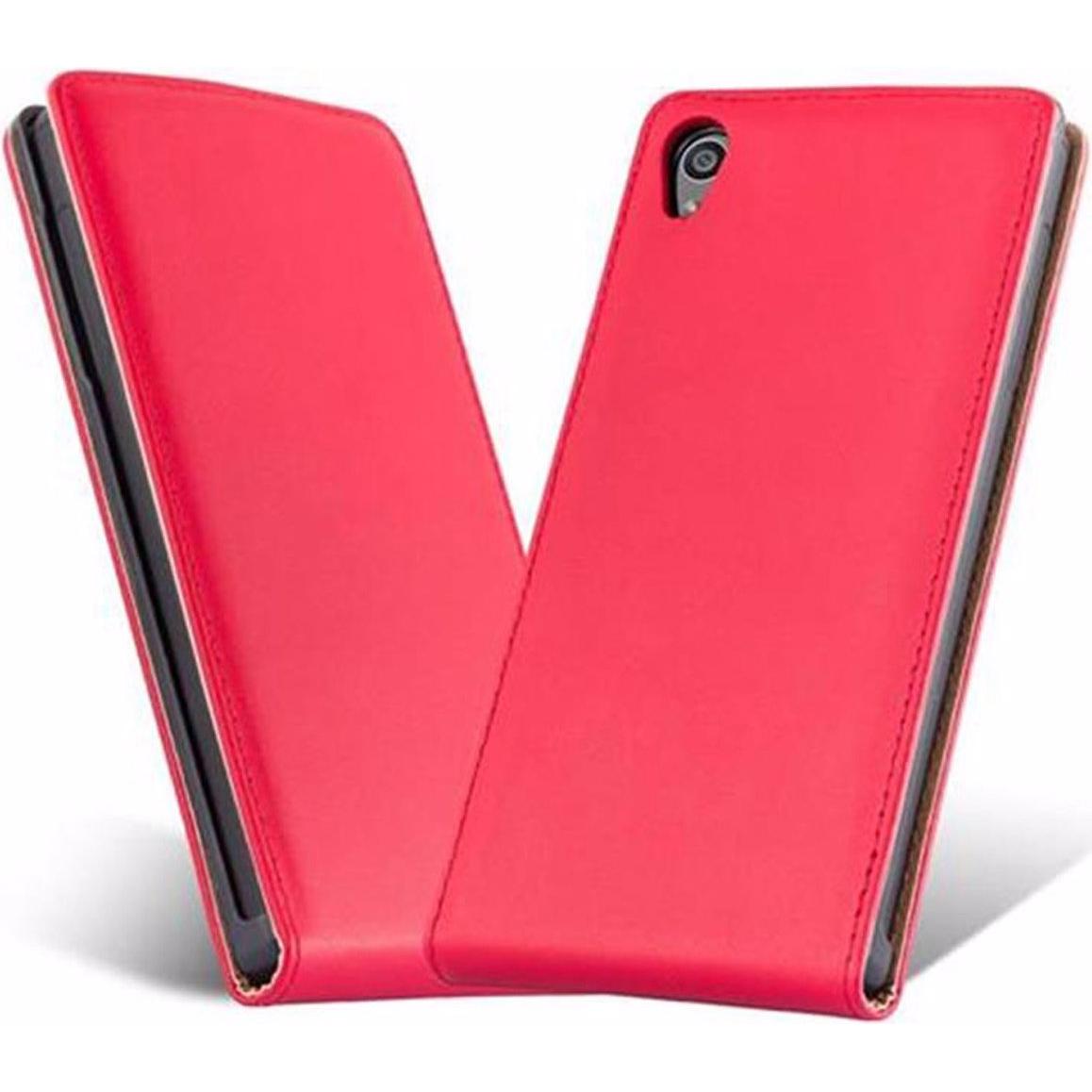 Thumbnail - Cadorabo Flip Glatt Cover (Sony Xperia Z5), Smartphone Hülle, Rot