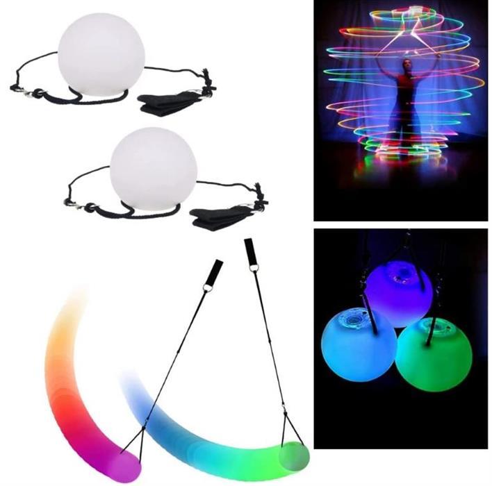 Actual product image Spin Balls Spinballs Glow.0 LED Poi Balls