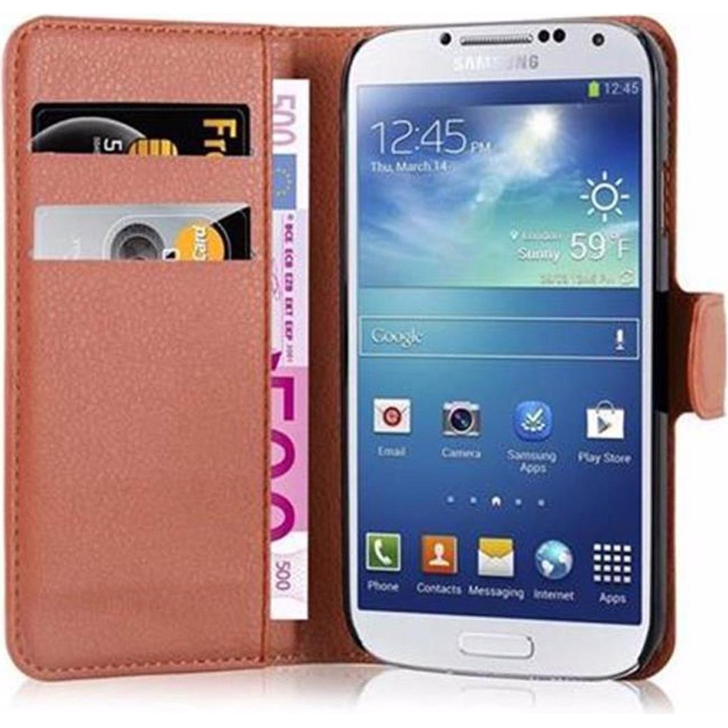 Thumbnail - Cadorabo Book mit Standfunktion Cover (Samsung Galaxy S4), Smartphone Hülle, Braun