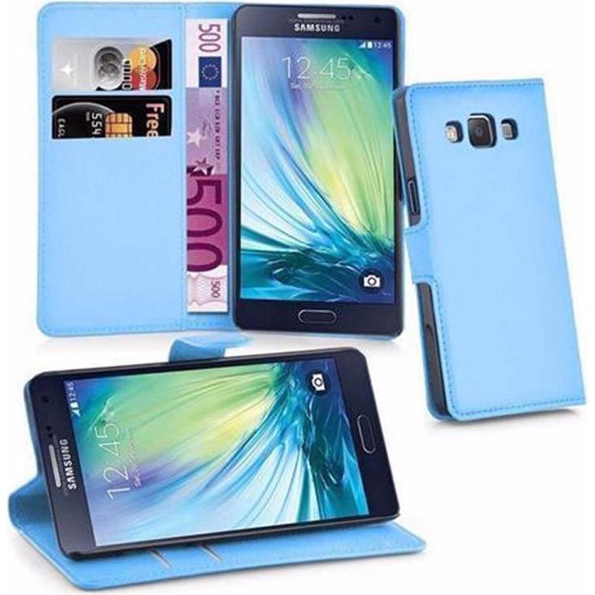 Cadorabo Book mit Standfunktion Cover (Samsung Galaxy J5 (2015)), Smartphone Hülle, Blau