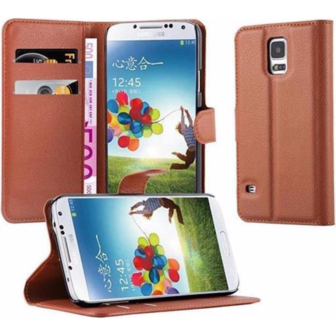Thumbnail - Cadorabo Book mit Standfunktion Cover (Samsung Galaxy S5, Samsung Galaxy S5 Neo), Smartphone Hülle, Braun