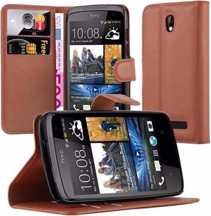 Actual product image Cadorabo Book with stand function cover (HTC Desire 500)