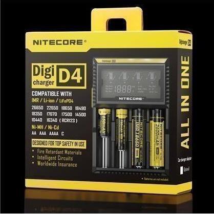 Immagine prodotto Nitecore Digicharger D4EU - Versione UE (1 pz., C, AAA, RCR123A, AA, Caricabatterie senza batteria)