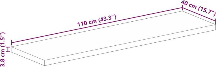 Immagine prodotto vidaXL Tischplatte (110 x 40 cm)