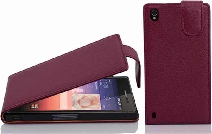 Actual product image Cadorabo Flip with structure cover (Huawei Ascend P7)