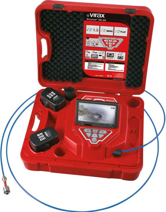 Produktbild Virax 294051 VISIOVAL VX-SWITCH Inspektionskamera 26 und 40 mm mit austauschbarem Kopf