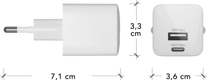 Image du produit dbramante1928 CHARGEUR MURAL - USB-C+USB-A (30 W, 2 ports)