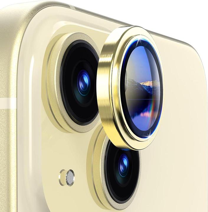 Immagine prodotto Lito - S+ Camera Glass Protector - iPhone 14 / iPhone 14 Plus - Yellow (Apple iPhone 14, Apple iPhone 14 Plus)