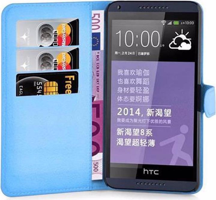 Actual product image Cadorabo Book with stand function cover (HTC Desire 816)