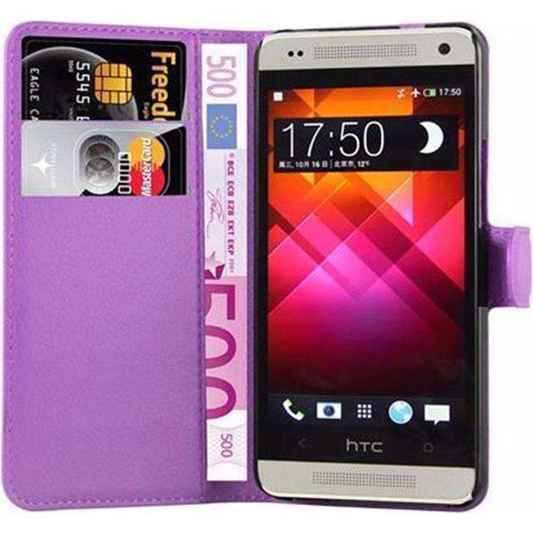 Thumbnail - Cadorabo Book mit Standfunktion Cover (HTC One Mini), Smartphone Hülle, Violett