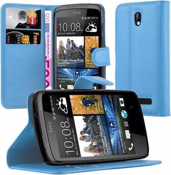Actual product image Cadorabo Book with stand function cover (HTC Desire 500)
