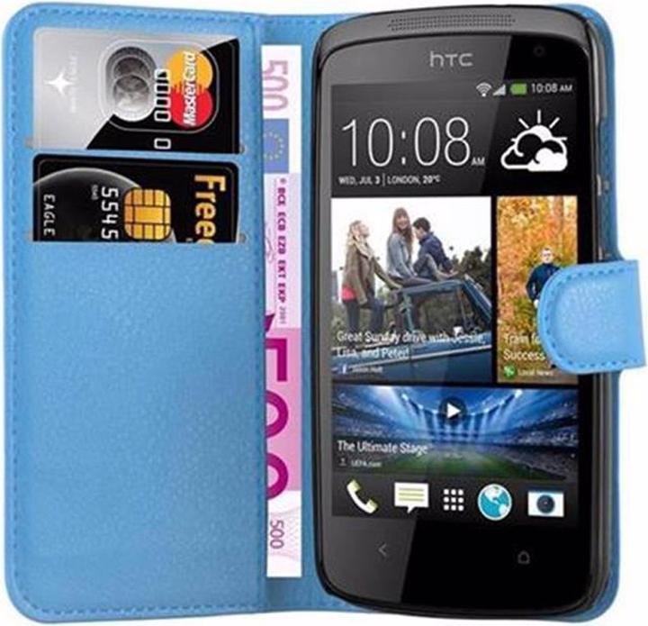 Actual product image Cadorabo Book with stand function cover (HTC Desire 500)
