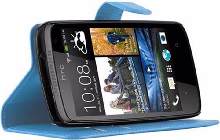 Actual product image Cadorabo Book with stand function cover (HTC Desire 500)