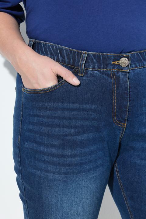 Immagine prodotto Ulla Popken Boyfriend jeans in denim elasticizzato con taglio a cinque tasche e cintura comoda (42)