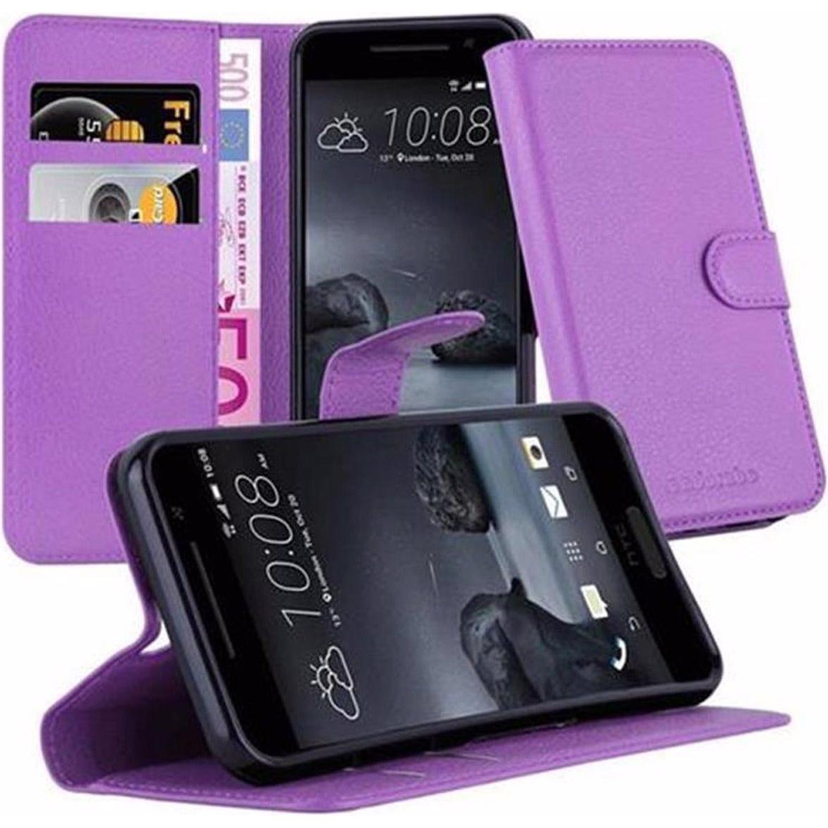 Thumbnail - Cadorabo Book mit Standfunktion Cover (HTC One A9), Smartphone Hülle, Violett