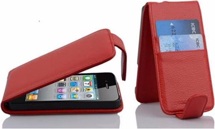 Produktbild Cadorabo Flip mit Kartenfach Cover (Apple iPhone 4s, Apple iPhone 4)