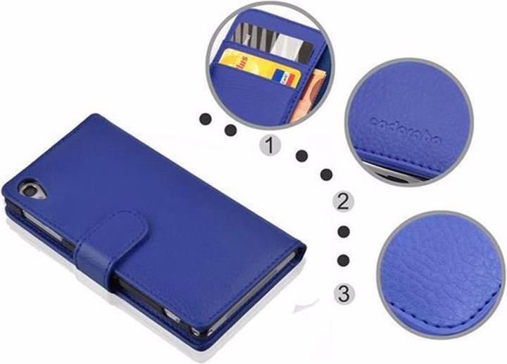 Actual product image Cadorabo Book with structure cover (Sony Xperia Z1)