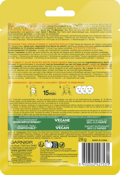 Actual product image Garnier SkinActive Vitamin C