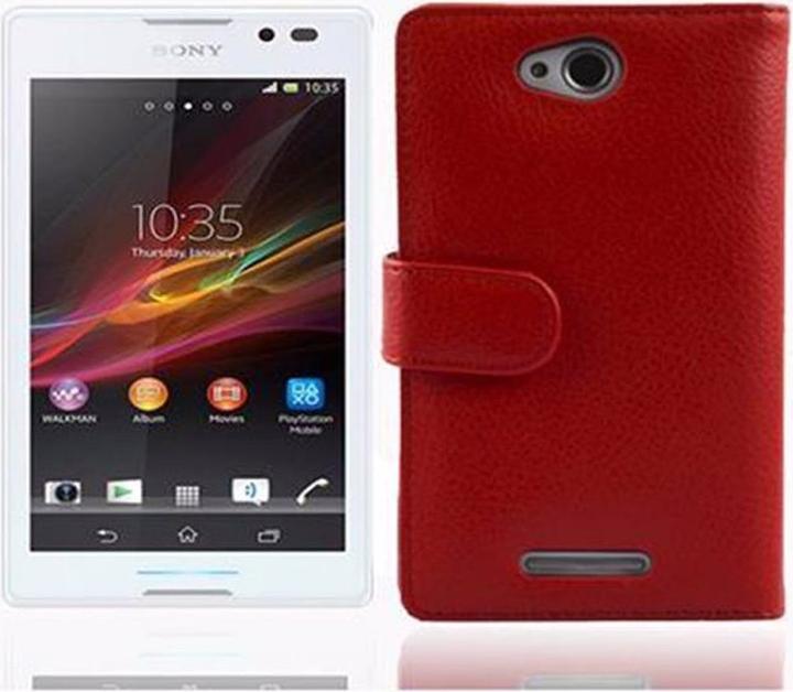 Produktbild Cadorabo Book mit Struktur Cover (Sony Xperia C)