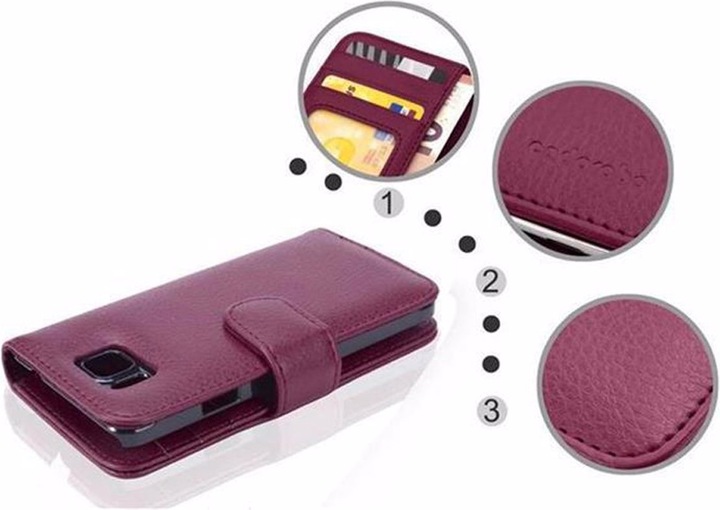 Produktbild Cadorabo Book mit 3 Kartenfächer Cover (Samsung Galaxy Alpha)