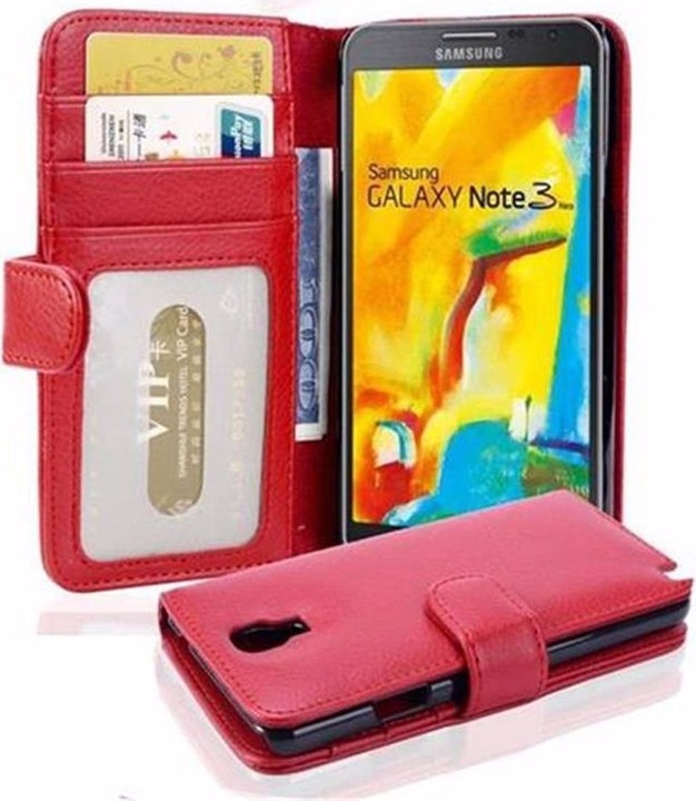 Actual product image Cadorabo Book with 3 card slots cover (Samsung Galaxy Note 3 Neo)