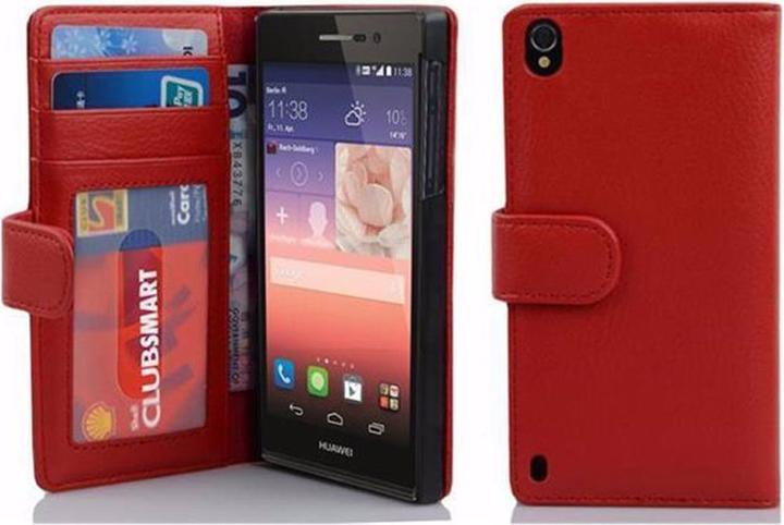 Productafbeelding Cadorabo Boek met 3 kaartsleuven Omslag (Huawei Ascend P7)