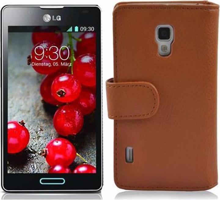 Actual product image Cadorabo Book with structure cover (LG Optimus L7 II)