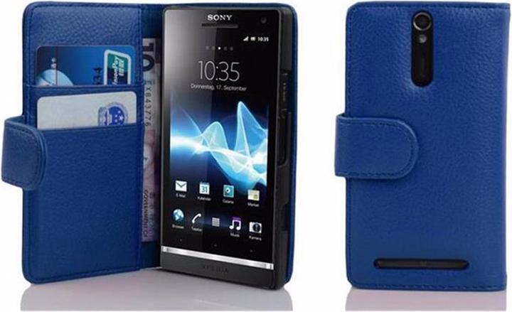 Actual product image Cadorabo Book with structure cover (Sony Xperia S)
