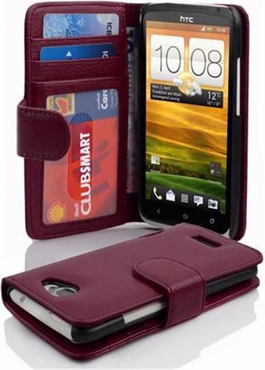 Actual product image Cadorabo Book with 3 card slots cover (HTC One X+)