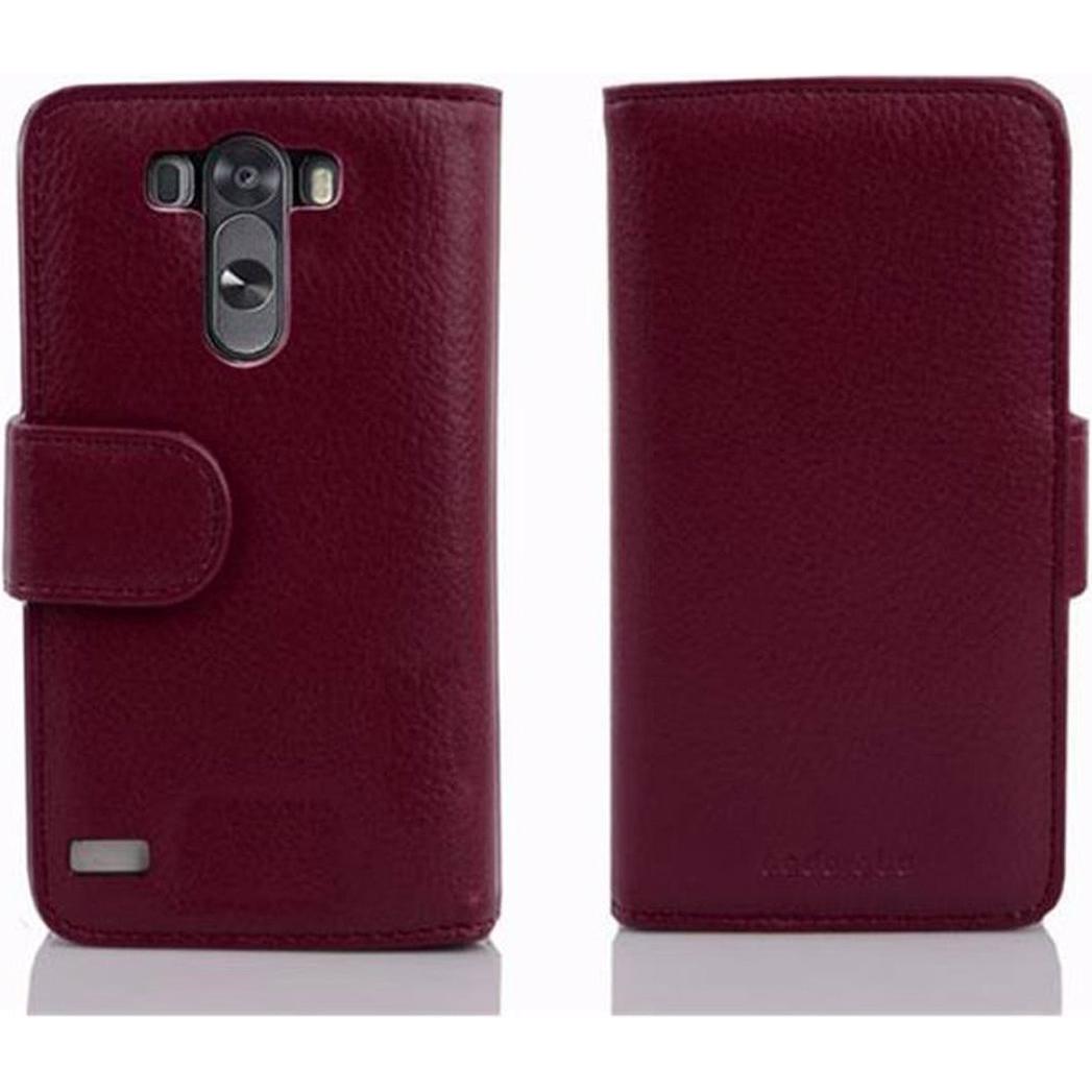 Cadorabo Book mit 3 Kartenfächer Cover (LG G3), Smartphone Hülle, Violett