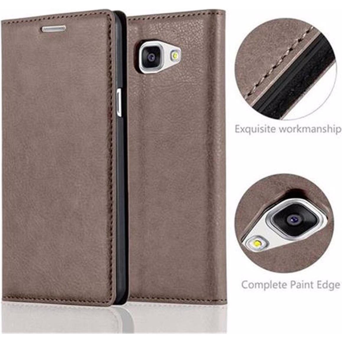 Thumbnail - Cadorabo Book Invisible Magnet Cover (Samsung Galaxy A5 (2016)), Smartphone Hülle, Braun