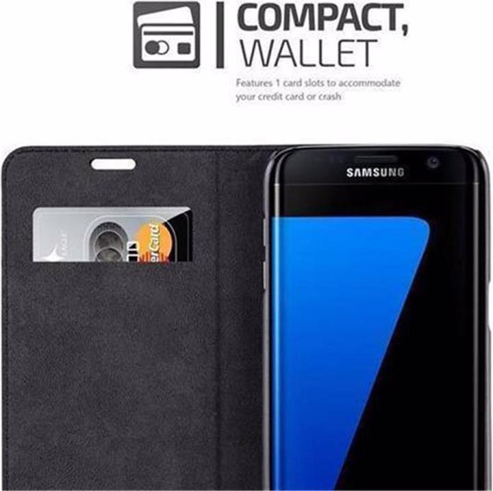 Actual product image Cadorabo Book Invisible Magnet Cover (Samsung Galaxy S7 Edge)