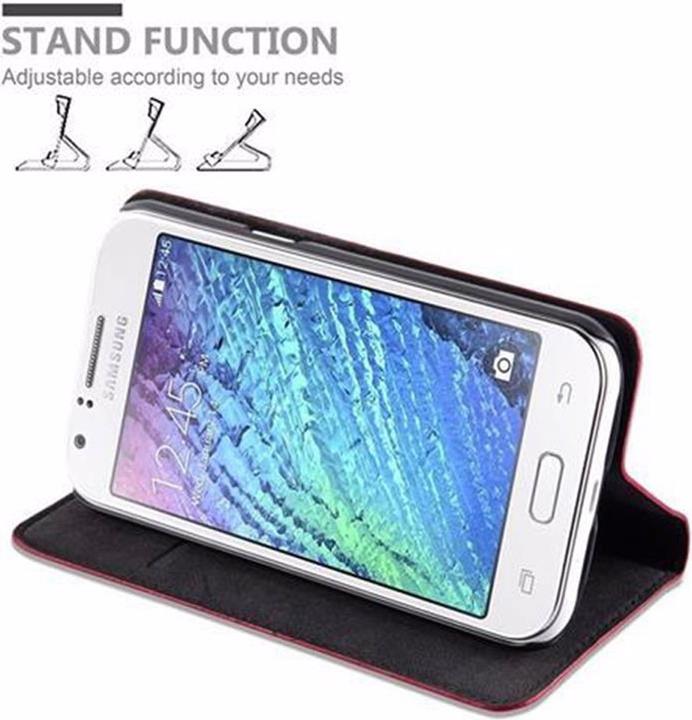 Actual product image Cadorabo Book Invisible Magnet Cover (Samsung Galaxy J1)