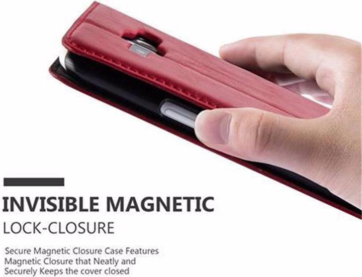 Actual product image Cadorabo Book Invisible Magnet Cover (Samsung Galaxy J1)
