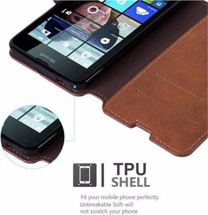 Image du produit Cadorabo Book Retro Matt Wallet Cover (Microsoft Lumia 640)