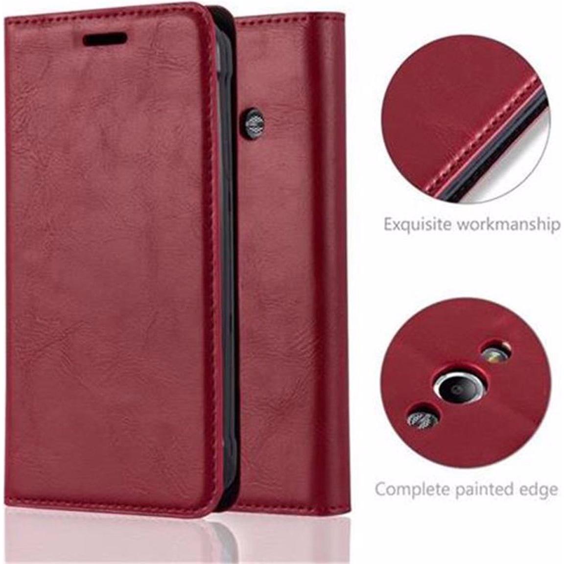 Thumbnail - Cadorabo Book Invisible Magnet Cover (Samsung Galaxy Xcover 3), Smartphone Hülle, Rot
